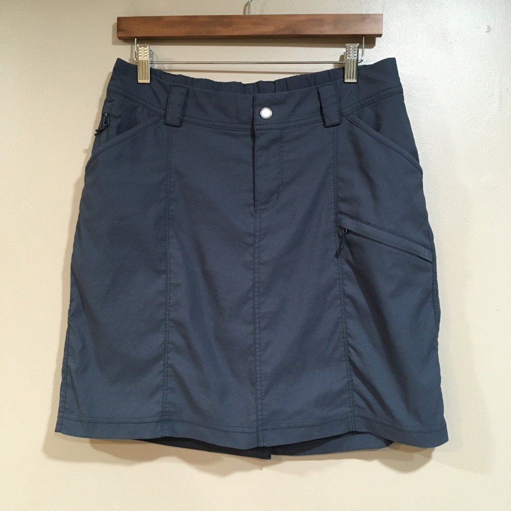 Duluth Trading Rootstock Gardening Skort Womens 8 Dark Gray Outdoor Skirt